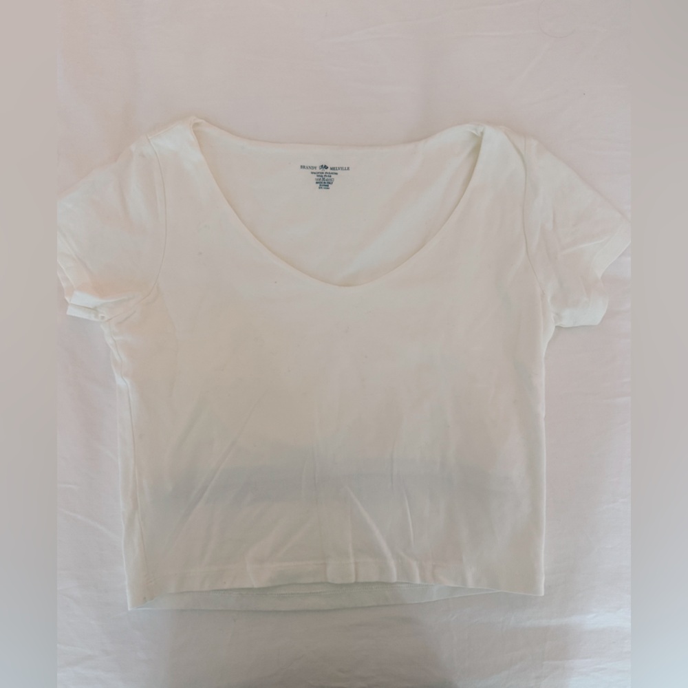 Brandy Melville White Short Sleeve Tee